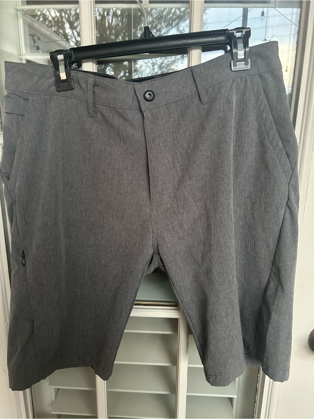Kenneth Cole Charcoal Gray Hybrid Shorts
